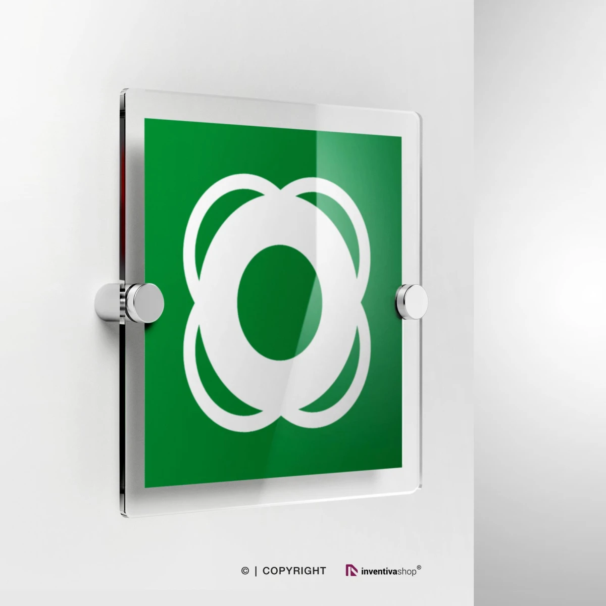 Cartello salvagente E040 in plexiglass