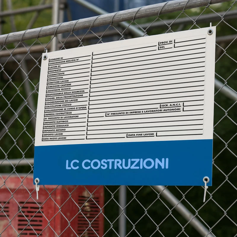 Cartelli cantiere