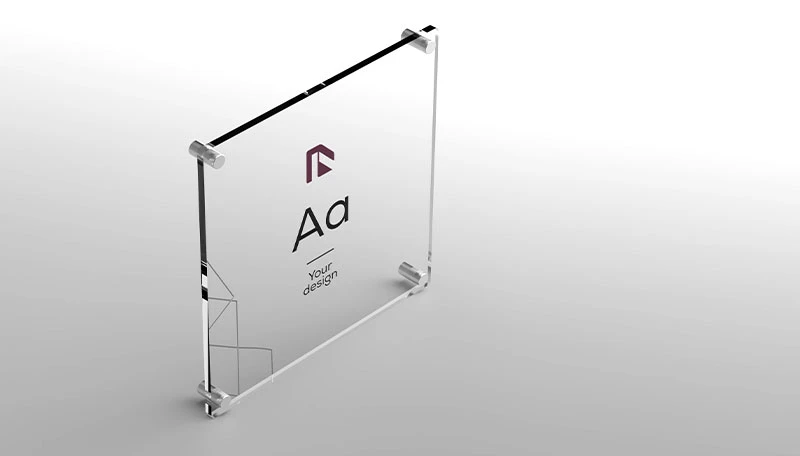 Targhe singola lastra Plexiglass quadrata