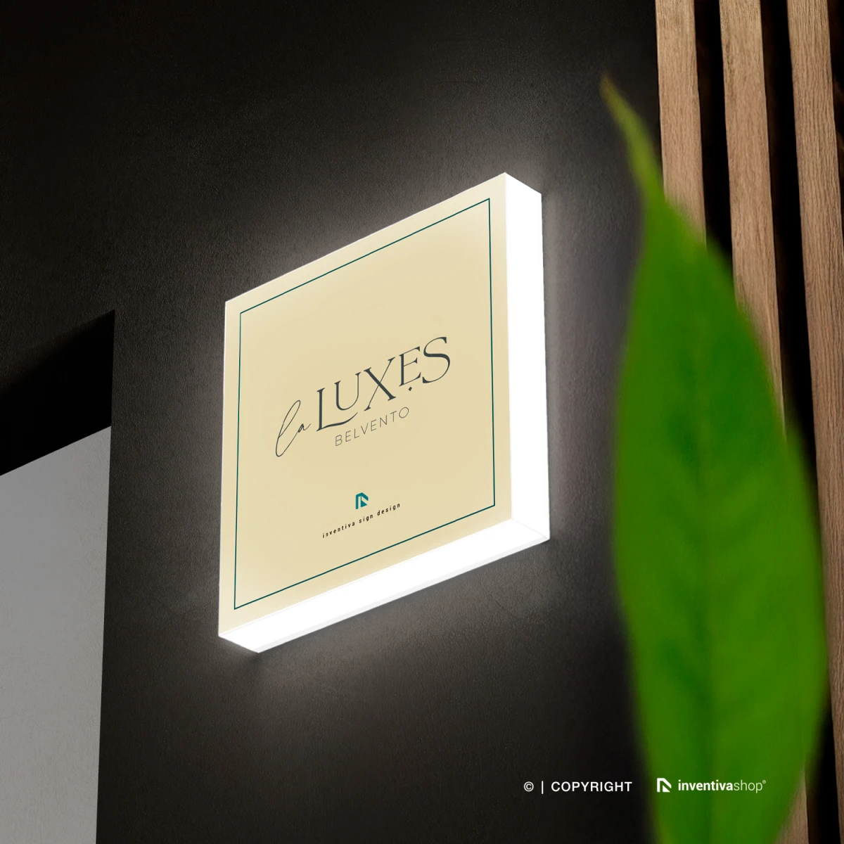 Insegna LightBox quadrata