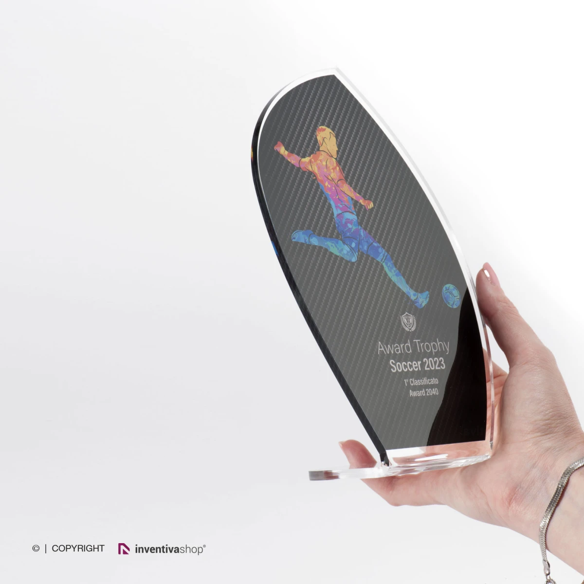 Trofei linea Vela con base piegata
