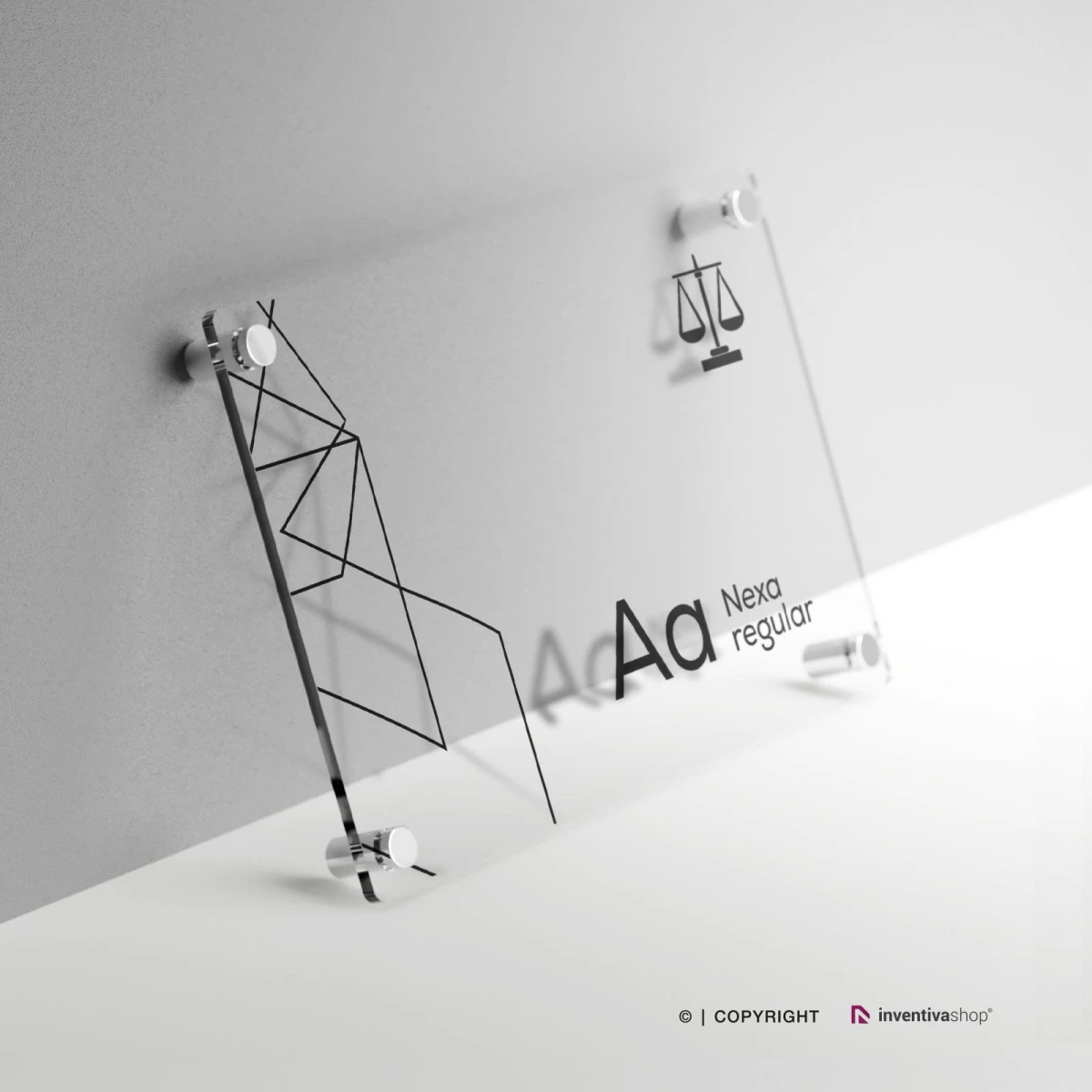 Targa Singola lastra Plexiglass