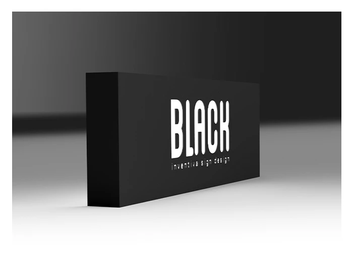 Insegna luminosa BoxLed con solo traforo