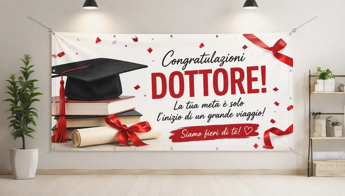 Striscioni per Laurea