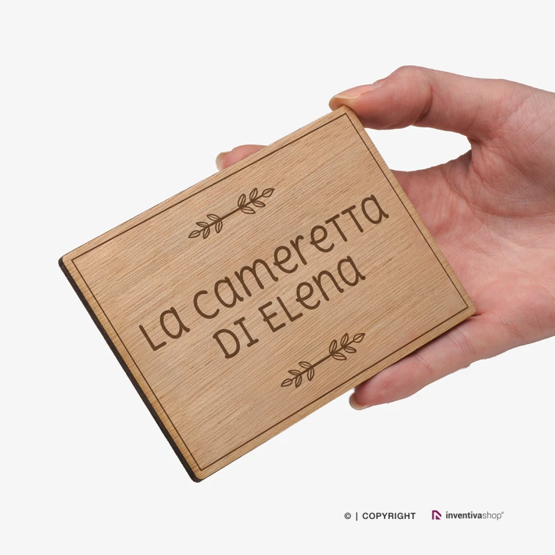 Targhette in Legno per porta camera bambino