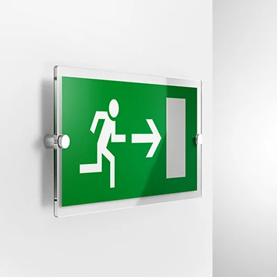 Cartello uscita porta d'emergenza mod. 2:1