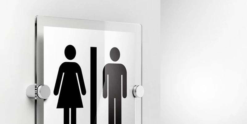 Cartelli segnaletica informazioni generali - Toilette formato quadrato