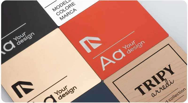 Personalizzazione delle singole lastre in acrilico