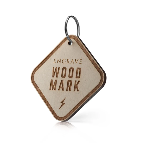Portachiavi in legno Wood Mark