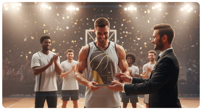 Trofeo Vela Premium per premiazione giocatore di Basket