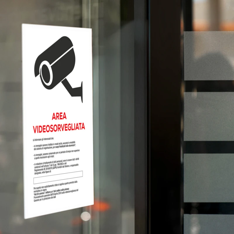 Adesivo PVC per la segnaletica informazioni generali