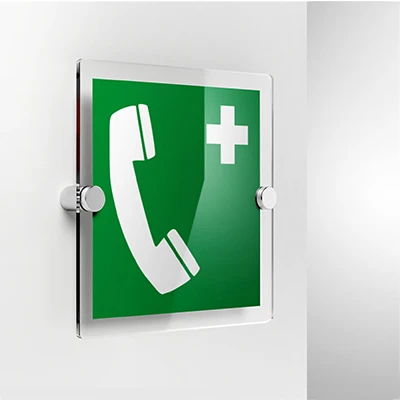 Cartello telefono d'emergenza E004
