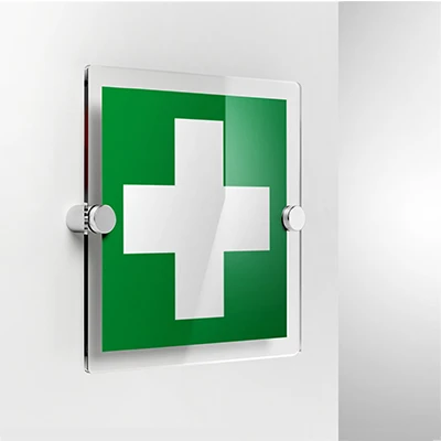 Cartello pronto soccorso croce E003