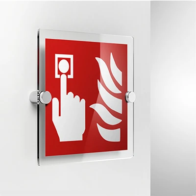 Cartello pulsante allarme antincendio F005