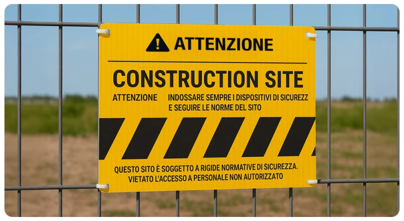 Caratteristiche dei cartelli in pvc alveolare