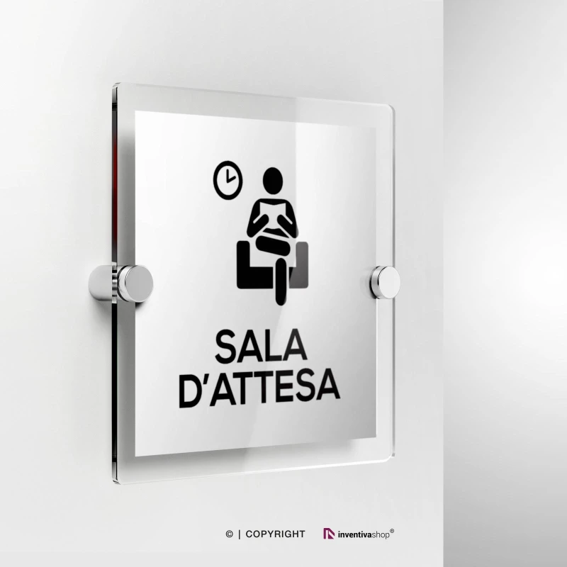Cartello sala d'attesa