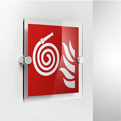Cartello manichetta antincendio scollegata F019