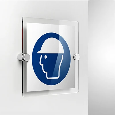 Cartello casco di protezione obbligatorio M014
