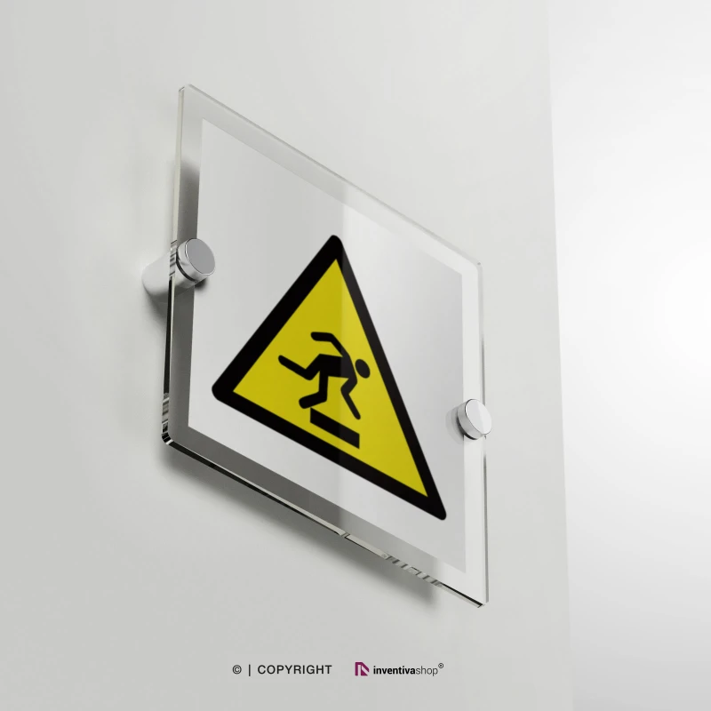 Cartello pericolo di inciampo W007