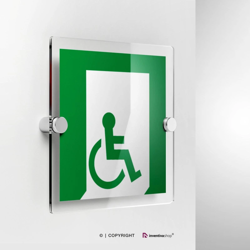 Cartello uscita d'emergenza disabili E026/ E030