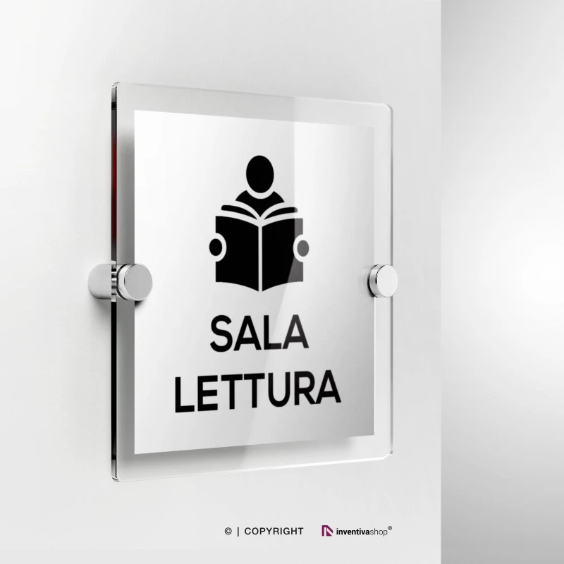 Cartello sala lettura