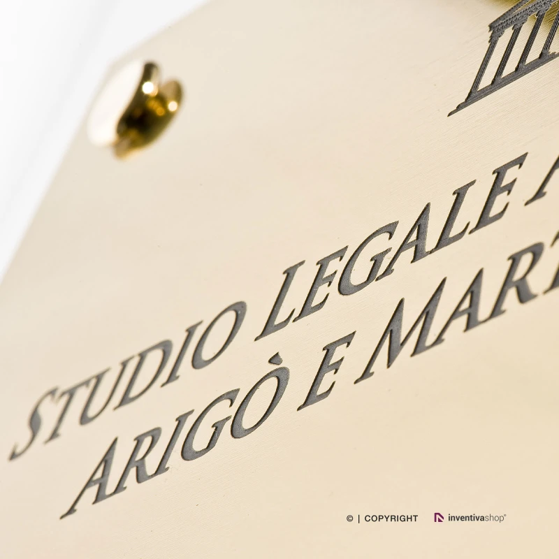 Targa Singola Lastra Acrilico Incisa