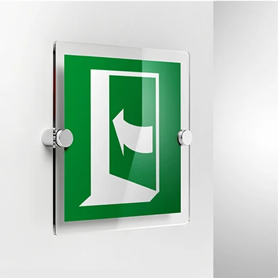 Cartello senso di apertura porta d'emergenza E022 / E023 / E057 / E058