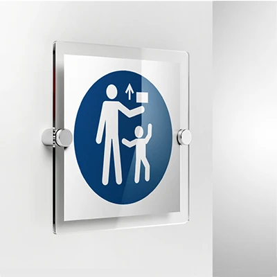Cartello obbligatorio tenere fuori dalla portata dei bambini M055