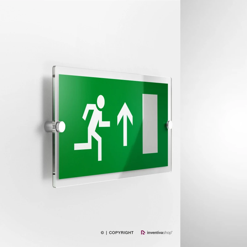 Cartello uscita porta d'emergenza mod. 2:1