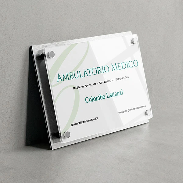 Targa Studio Medico Doppia Lastra