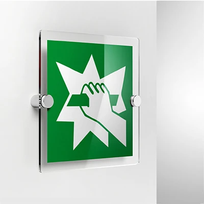 Cartello rompere per accedere E008