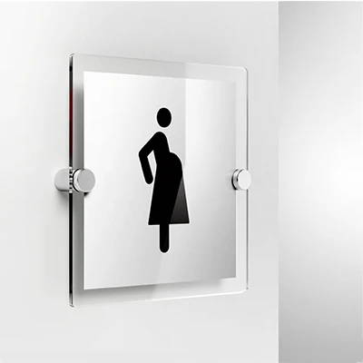 Cartello posto riservato donna incinta