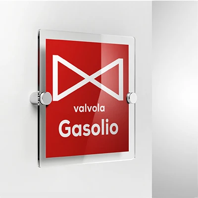 Cartello valvola gasolio