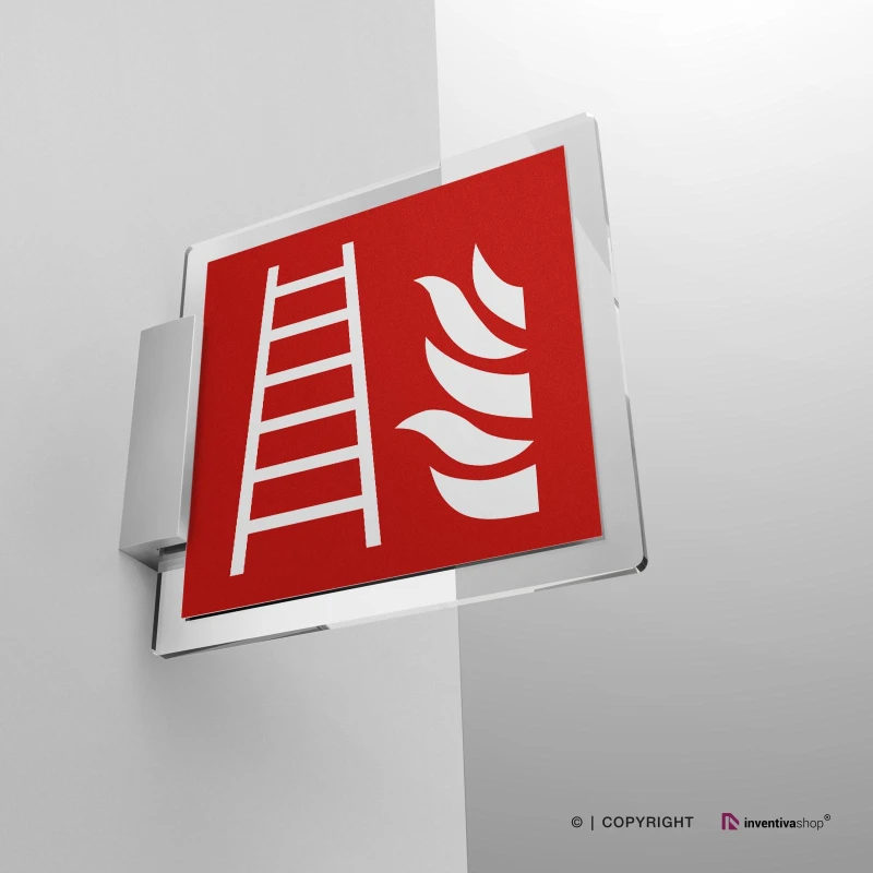 Cartello scala antincendio F003