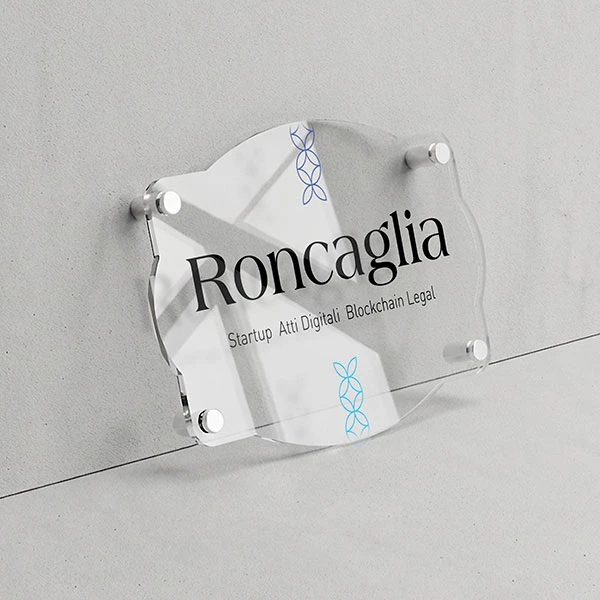 Targa Notaio Singola lastra Plexiglass
