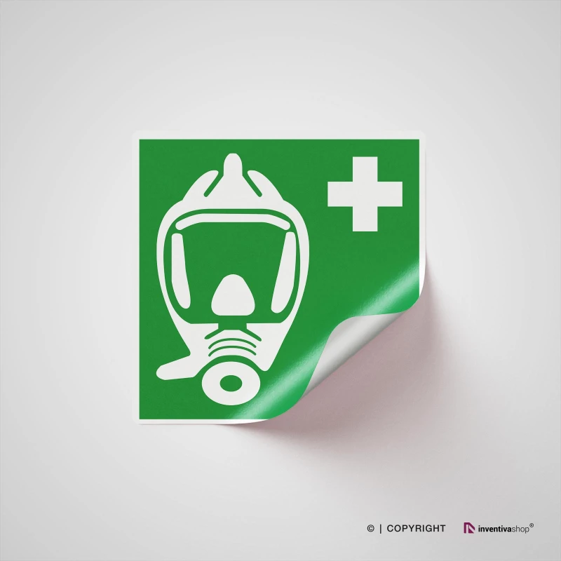 Cartello autorespiratore d'emergenza E029