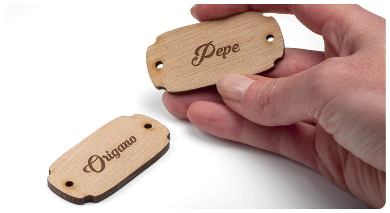 Etichette in legno