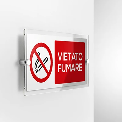 Cartello vietato fumare mod. 2:1