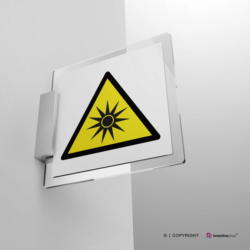 Cartello pericolo radiazioni ottiche W027