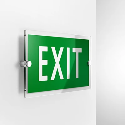 Cartello evacuazione EXIT mod. 2:1