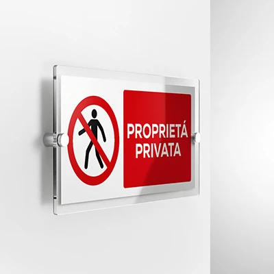 Cartello proprietà privata mod. 2:1