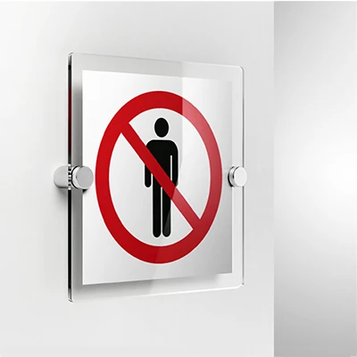 Cartello divieto di accesso pedonale