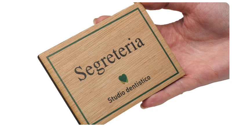 Targhette in legno