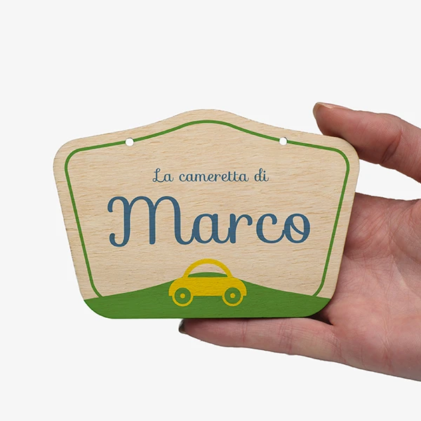 Targhette in Legno per porta camera bambino