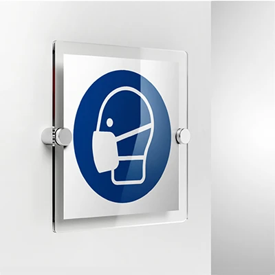 Cartello maschera obligatoria M016
