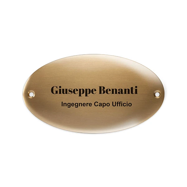 Dietro porta ottone prestige