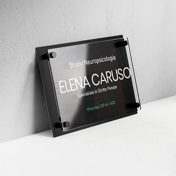 Targa Studio di Neuropsicologia Singola Lastra Plexiglass