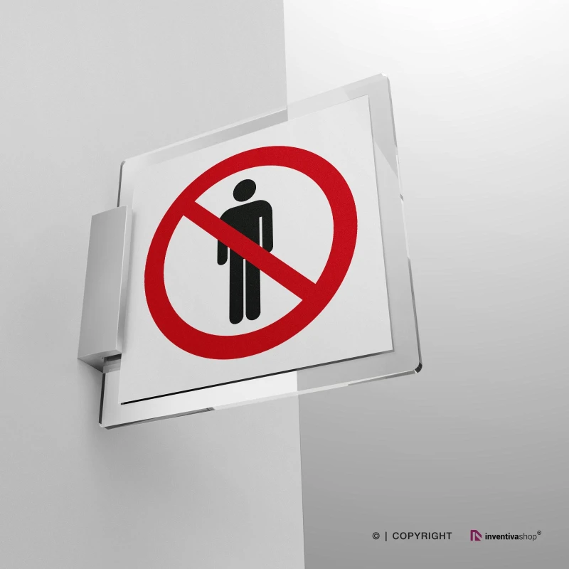 Cartello divieto di accesso pedonale