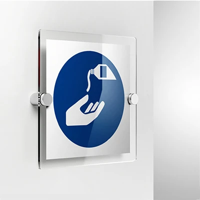 Cartello obbligatorio usare crema protettiva M022