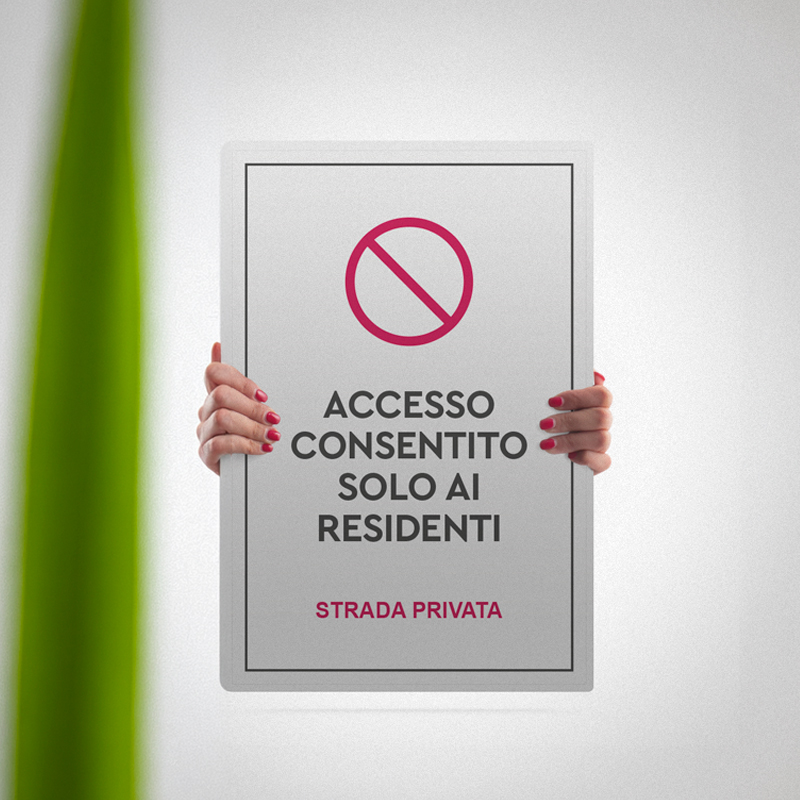 Cartelli per Strada Privata